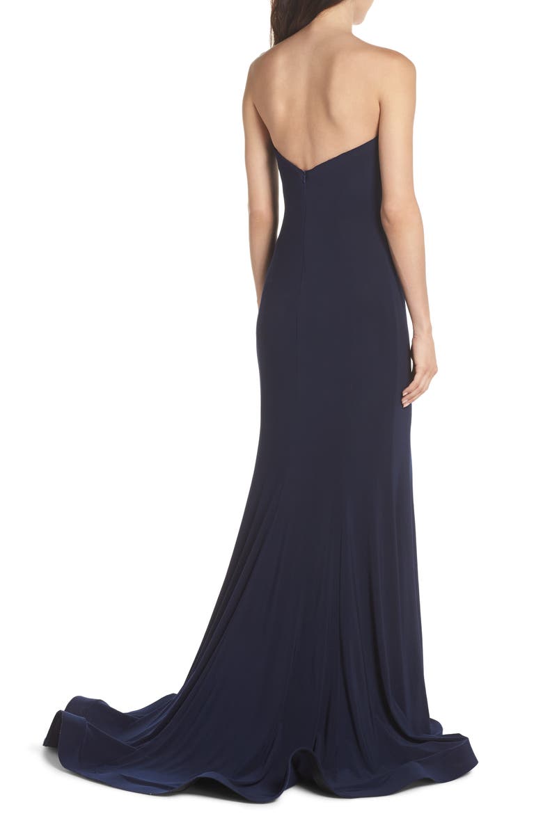 Ieena for Mac Duggal Mac Duggal Bustier Trumpet Gown, Alternate, color,