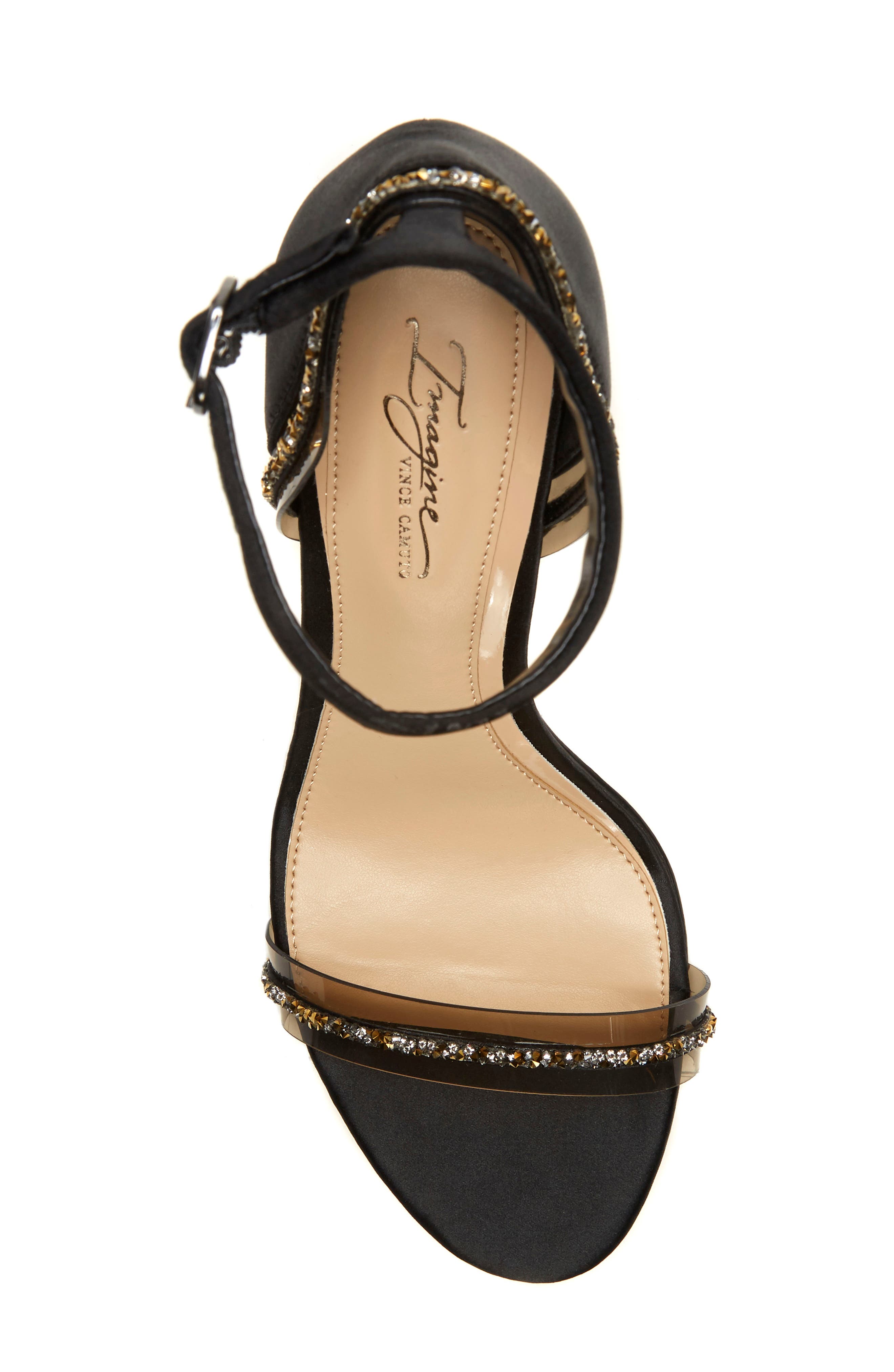 Imagine by Vince Camuto Phillipa Crystal Embellished Clear Sandal, Alternate, color, 