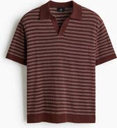 H&M Regular Fit Linen-blend Polo Shirt