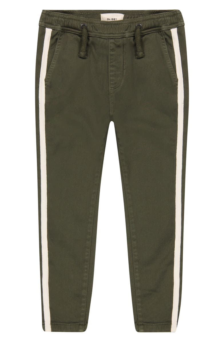 DL1961 Kids' Jackson Side Stripe Twill Joggers, Main, color, 