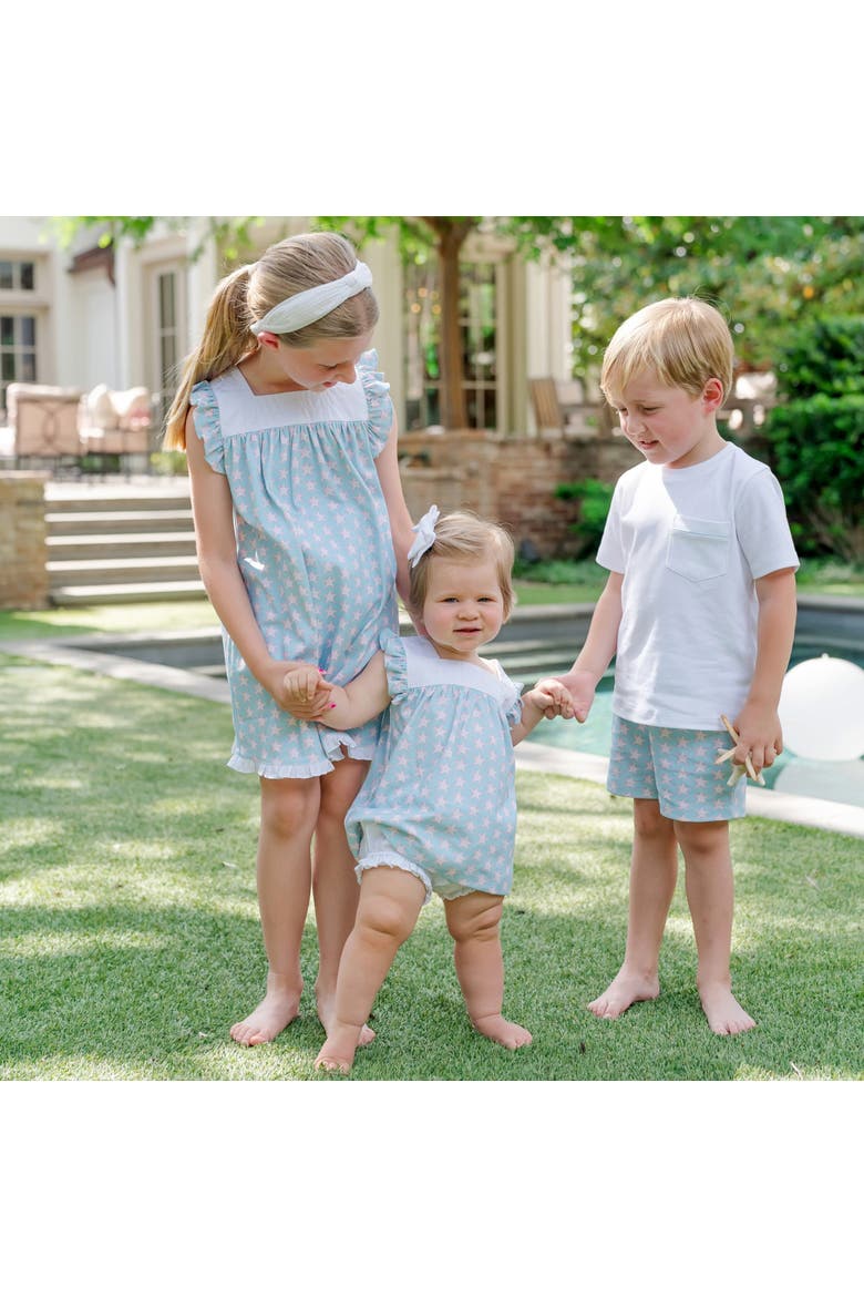Caroline Girls' Dress, Alternate, color, Seaside Starfish
