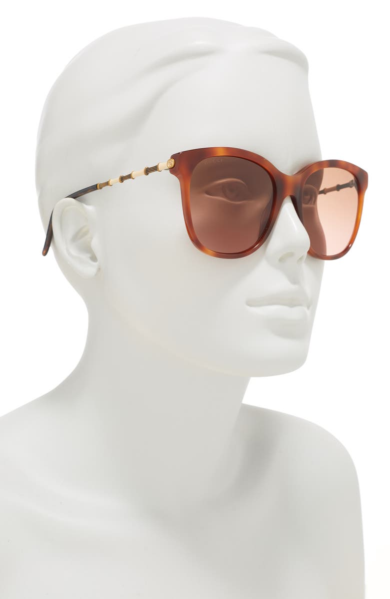 Gucci 56mm Square Sunglasses, Alternate, color,