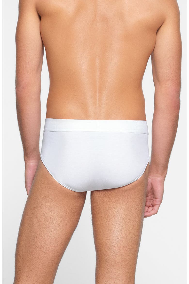 3-Pack Cotton & Modal Blend Briefs, Alternate, color, CHALK