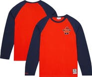 Mitchell & Ness Men's Mitchell & Ness Orange Syracuse Orange Legendary Slub Raglan Long Sleeve T-Shirt
