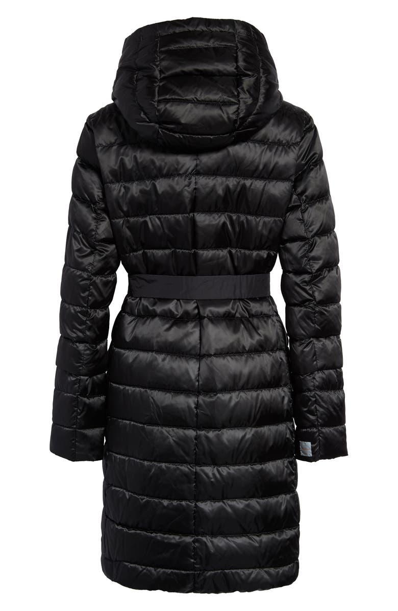 Max Mara The Cube Reversible Hooded Down Coat with Two Belts, Alternate, color, 