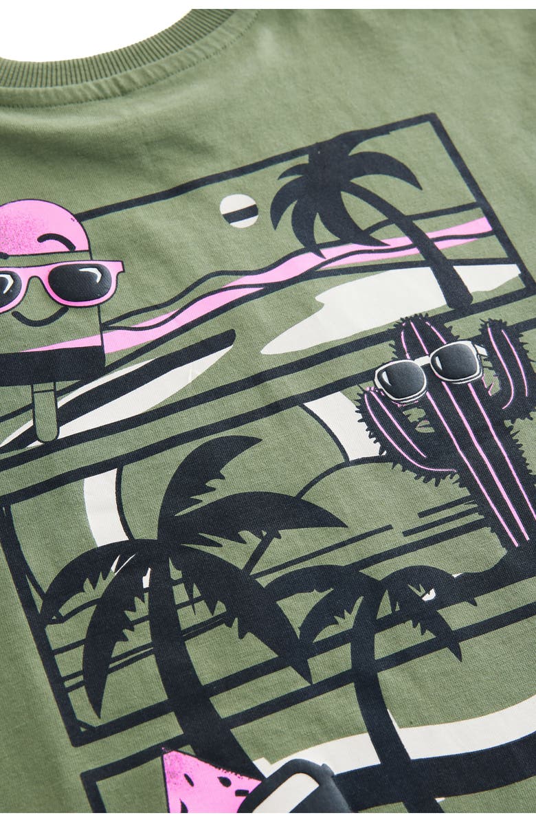 NEXT Kids
 Surf Vacay Cotton Graphic Pocket T-Shirt, Alternate, color, Green