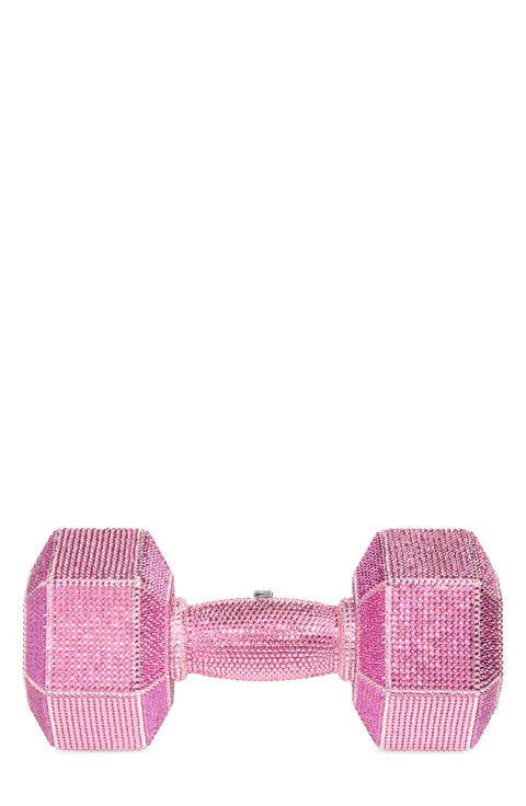 Dumbbell Crystal Clutch