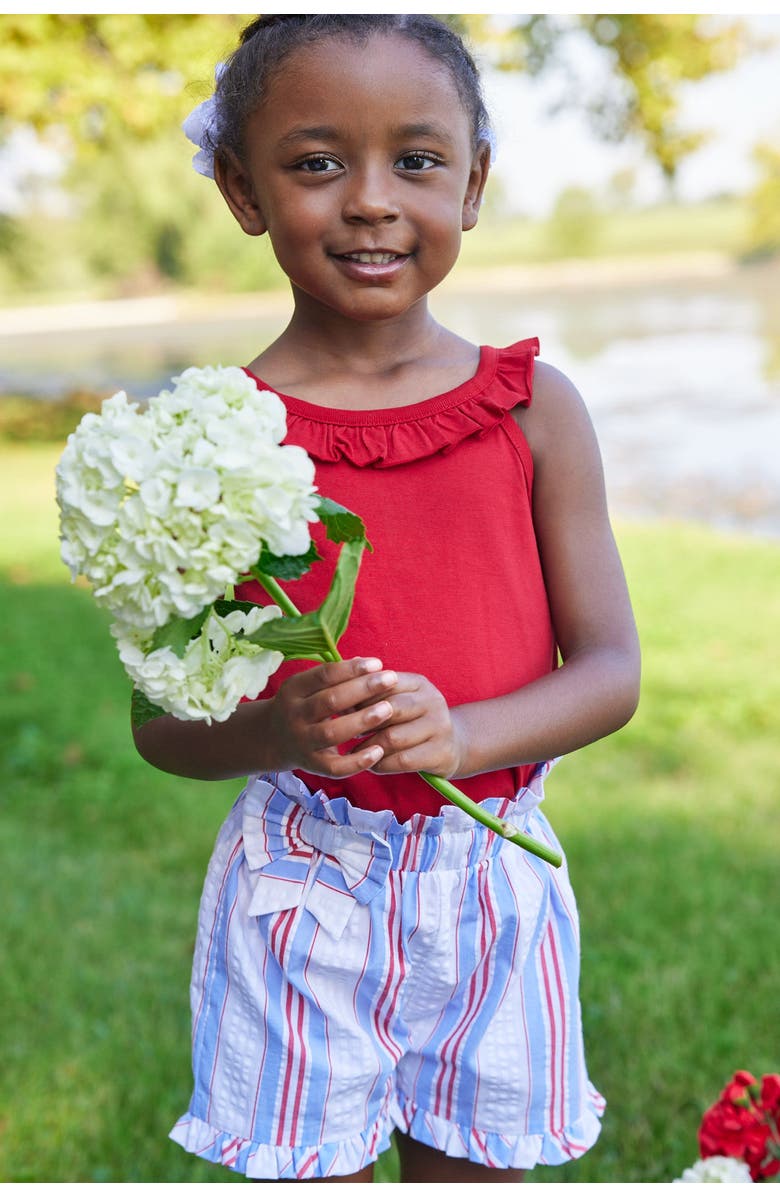 Little English Kids' Ruffled Tank, Alternate, color, Red