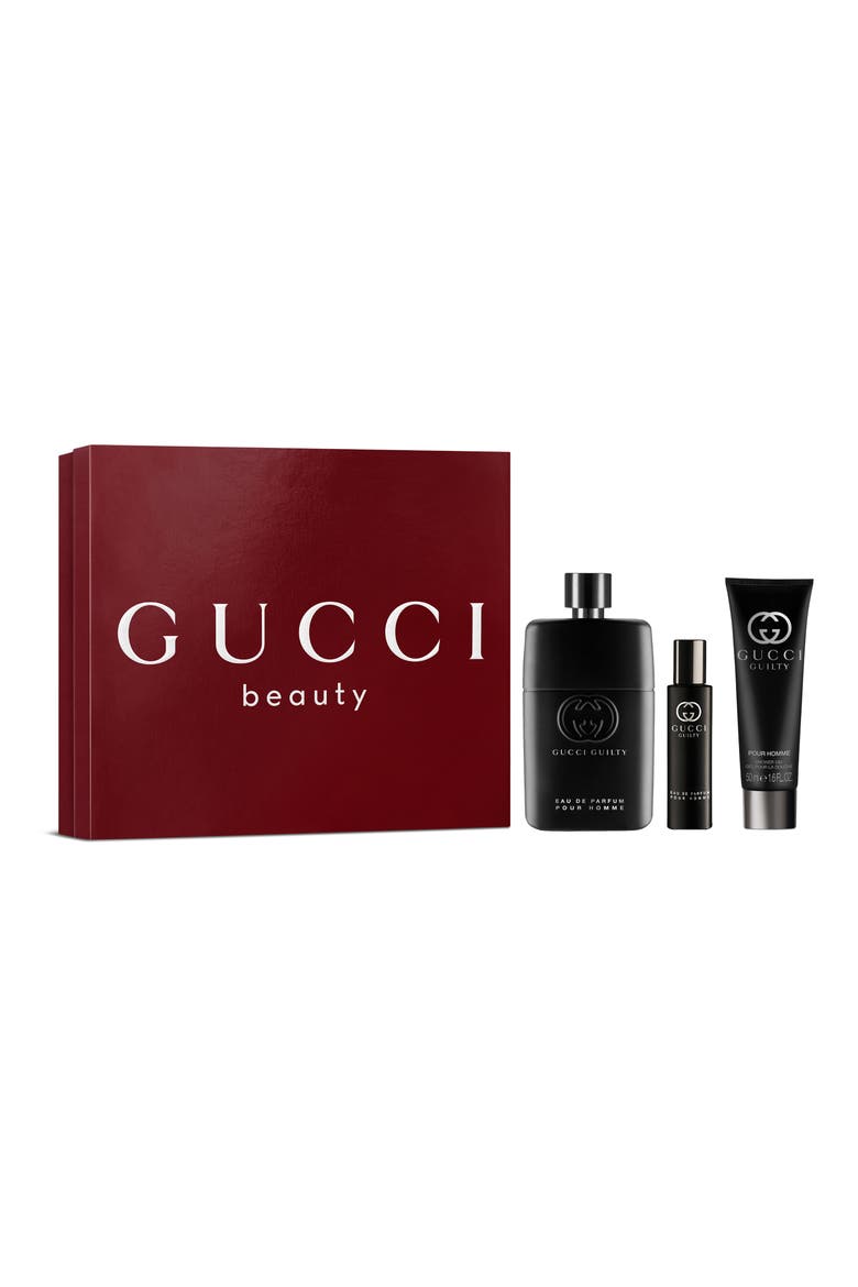 Guilty Pour Homme Eau de Parfum 3-Piece Gift Set $221 Value, Main, color, NO COLOR