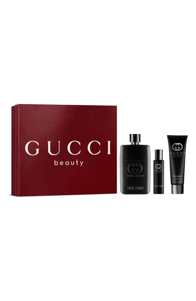 Gucci Guilty Pour Homme Eau de Parfum 3-Piece Gift Set, Main, color, 