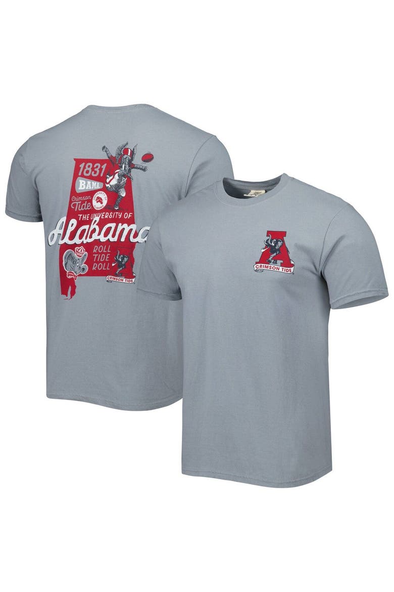 Men's Graphite Alabama Crimson Tide Vault State Comfort T-Shirt, Alternate, color, Graphite