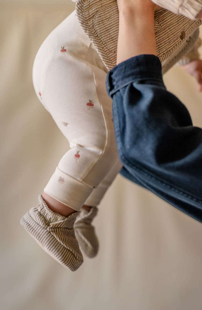 Pehr Print Long Sleeve Organic Cotton Henley Romper, Alternate, color, 