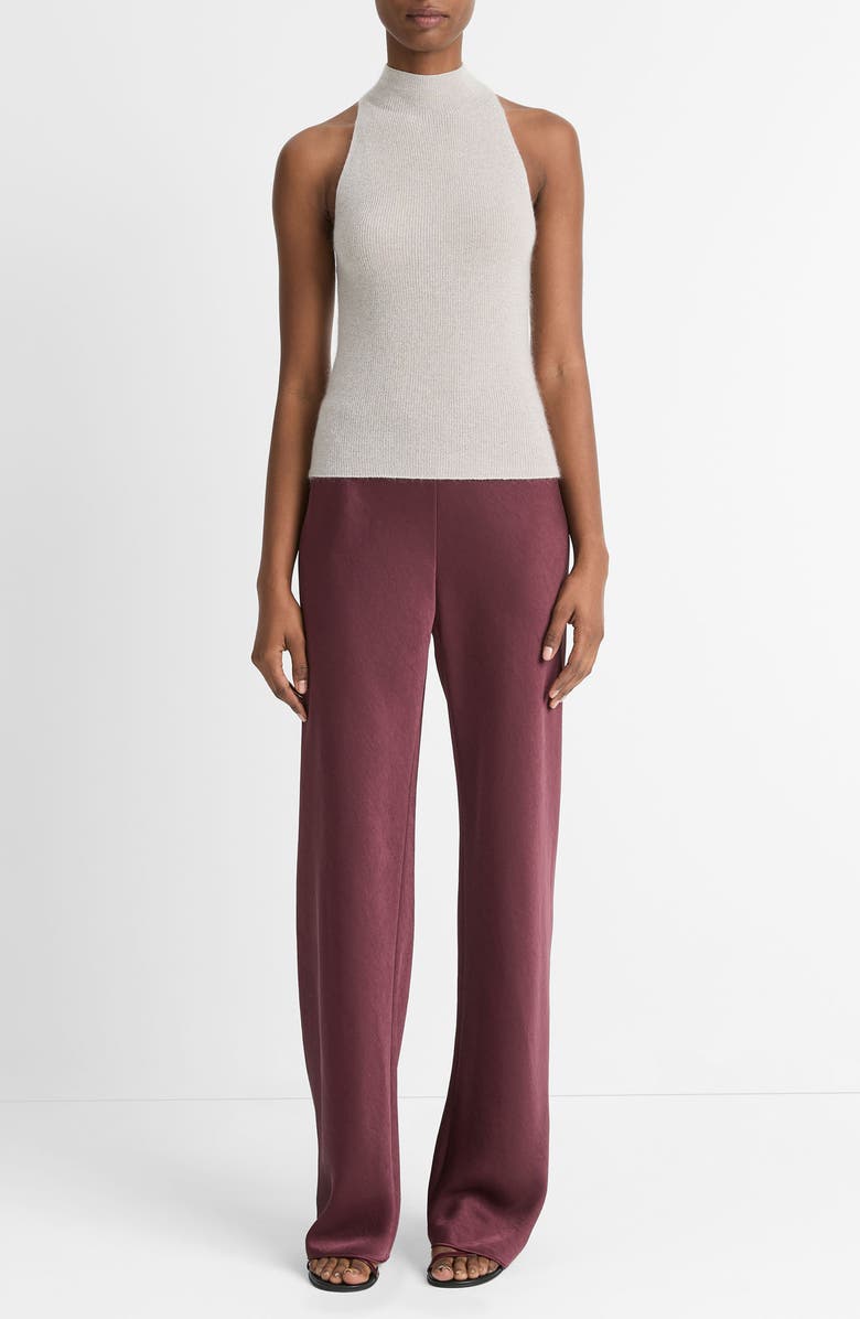 Vince Metallic Knit Sweater Tank, Alternate, color, Birch Stone Metallic