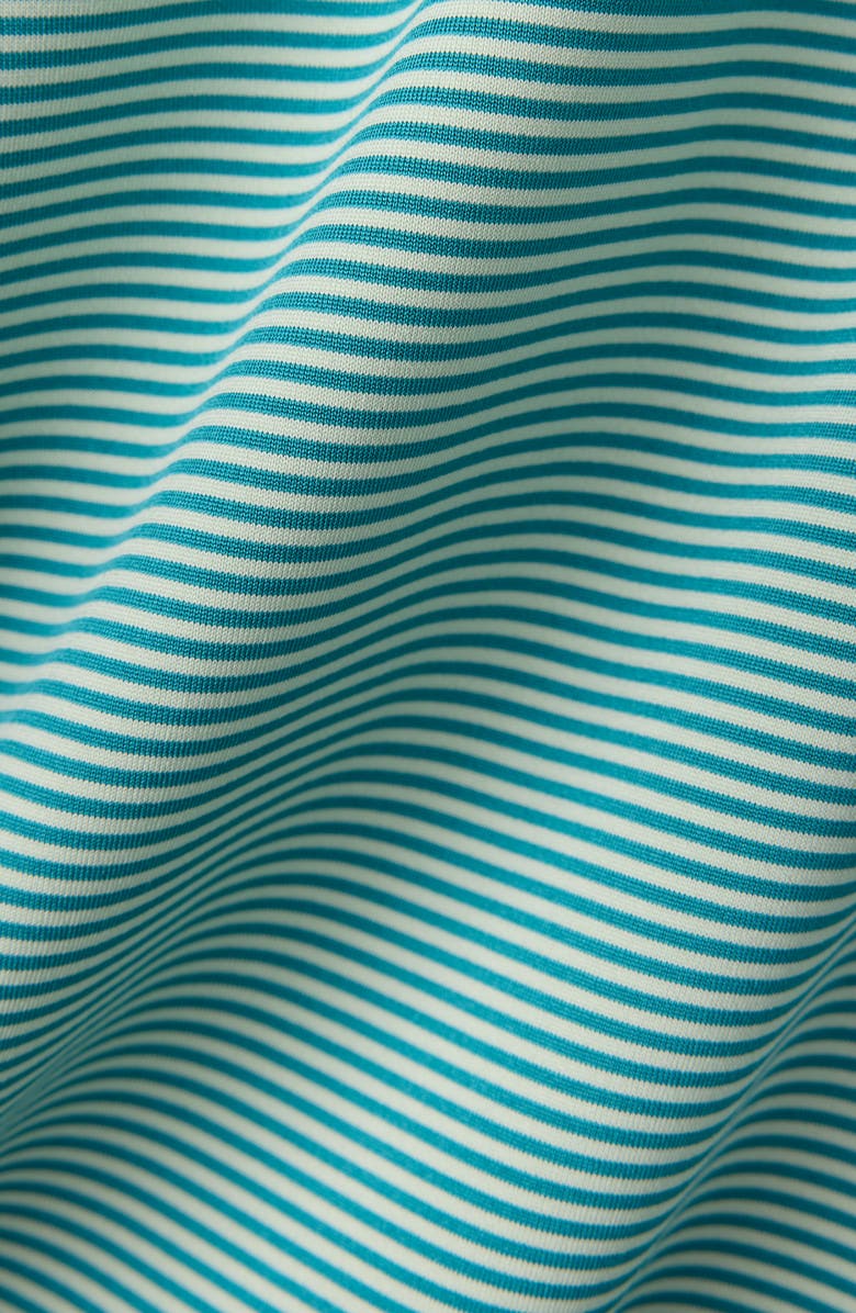 Rhone Drive Time Performance Polo, Alternate, color, Cool Mint/ Ash Blue Stripe