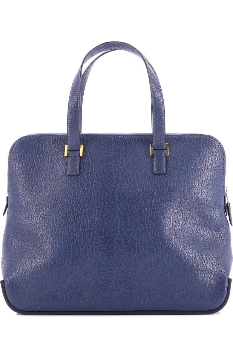 Pre-Owned Hermes Escapade Tote Chevre de Coromandel, Alternate, color, Bleu De Malte