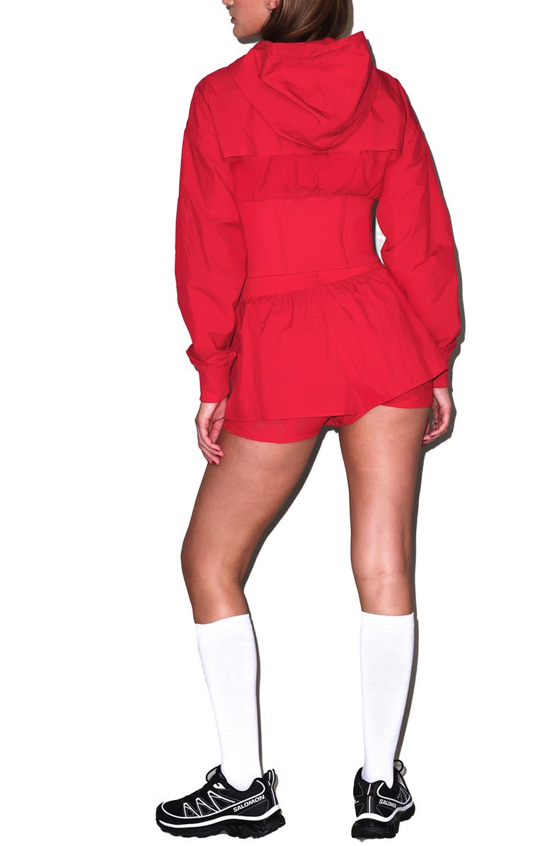 Fleur Du Mal Warm Up Lace Short, Alternate, color, Raspberry Jam