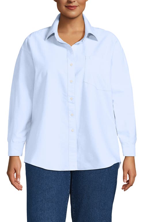 Lands' End Oxford Shirt In Blue