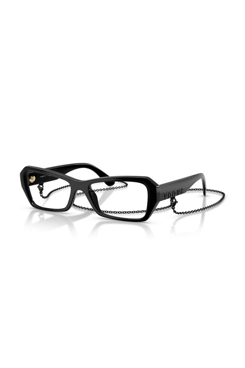 54mm Butterfly optical glasses, Main, color, Black