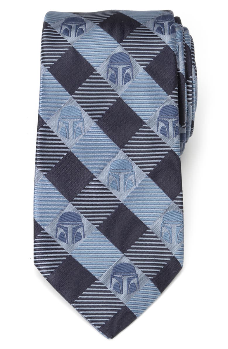 Cufflinks, Inc. Star Wars<sup>™</sup> Mandalorian Check Tie, Main, color, Blue