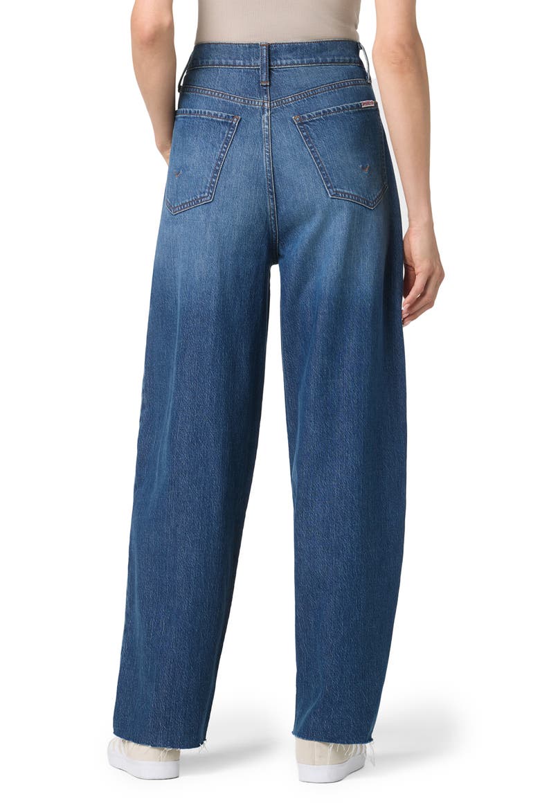 High Waist Barrel Leg Jeans, Alternate, color, KUSAMA