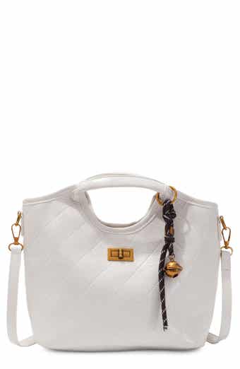 Quilted Faux Leather Handle Bag