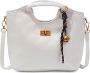 Adornia Quilted Faux Leather Handle Bag