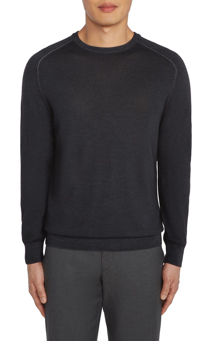 Jack Victor Crewneck Merino Wool Sweater, Main, color, 
