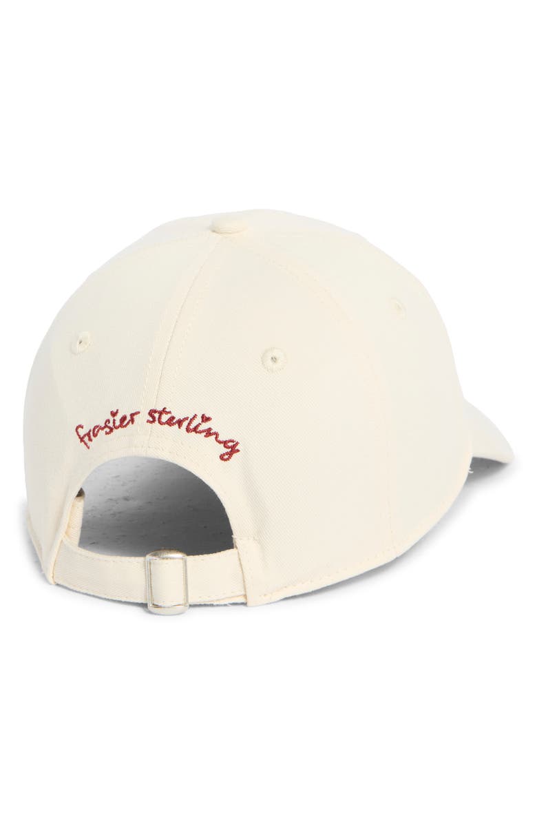 FRASIER STERLING Very Cherry Canvas Adjustable Baseball Cap, Alternate, color, Cream