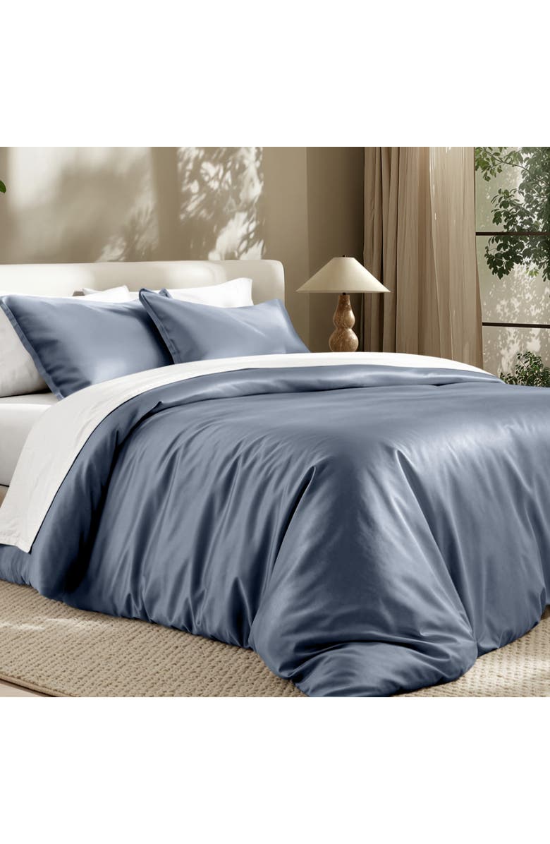 Bare Home TENCEL Lyocell Duvet Cover Set, Alternate, color, Forged Iron Grey