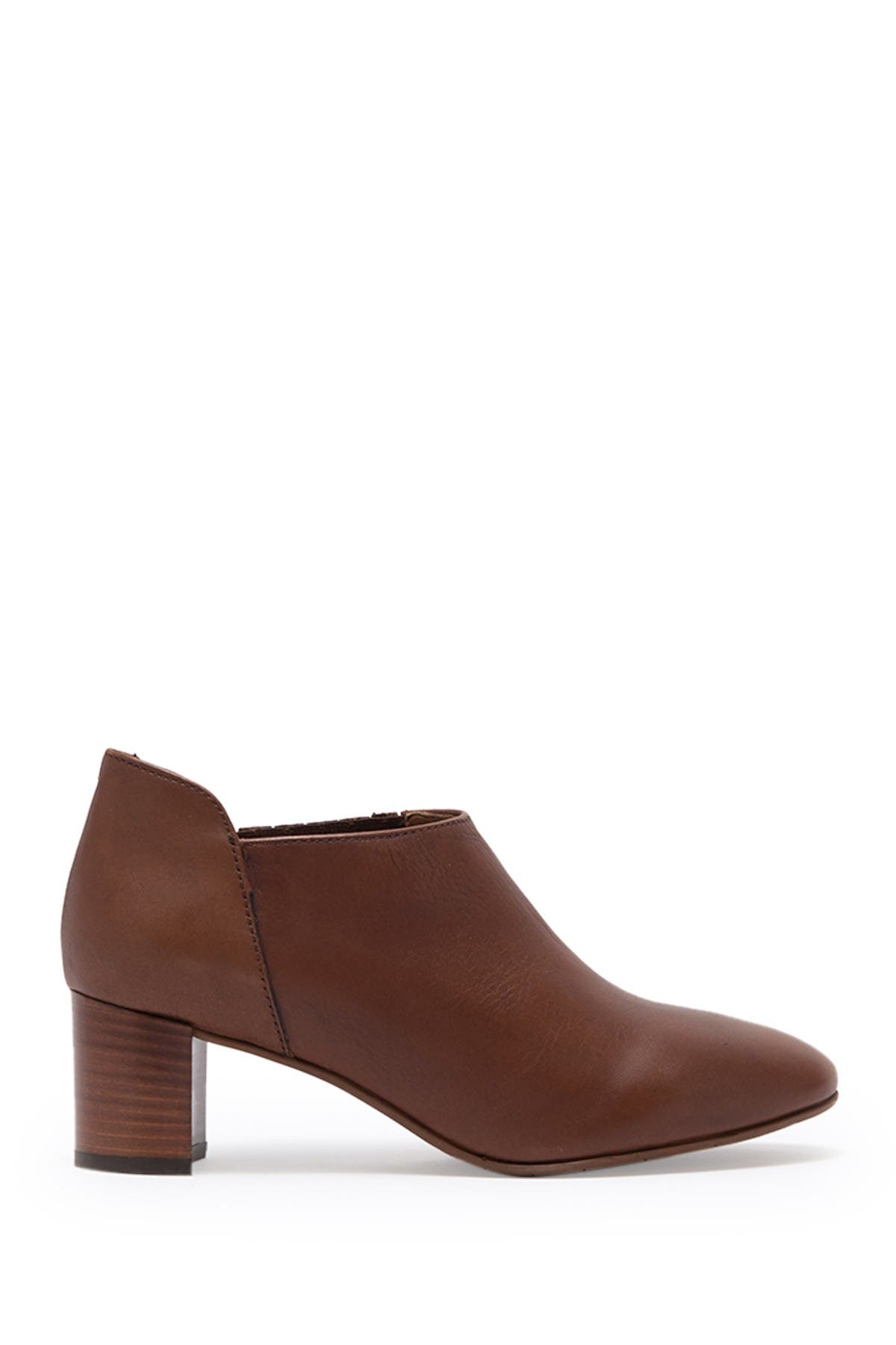 Francisca Leather Ankle Boot, Alternate, color, CARAMEL