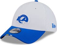 New Era Men's New Era White/Royal Los Angeles Rams 2025 NFL Training Camp 39THIRTY Flex Hat