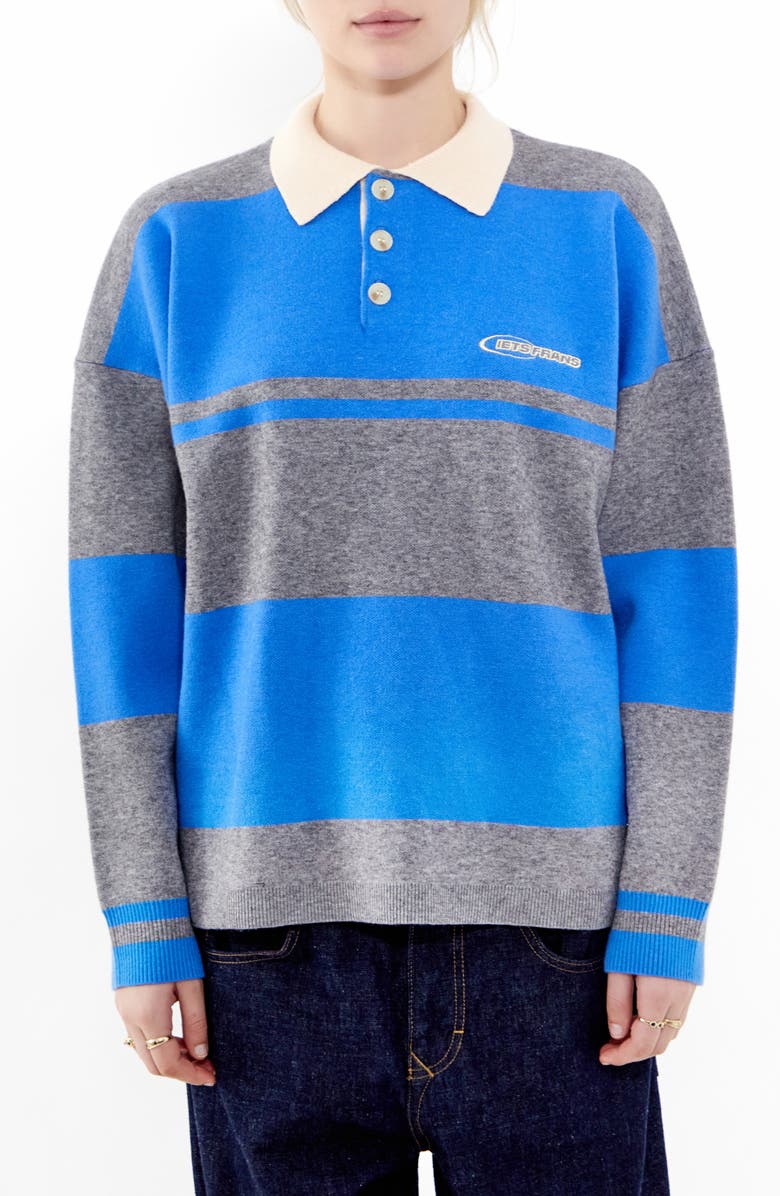 Iets Frans Stripe Rugby Shirt, Main, color,