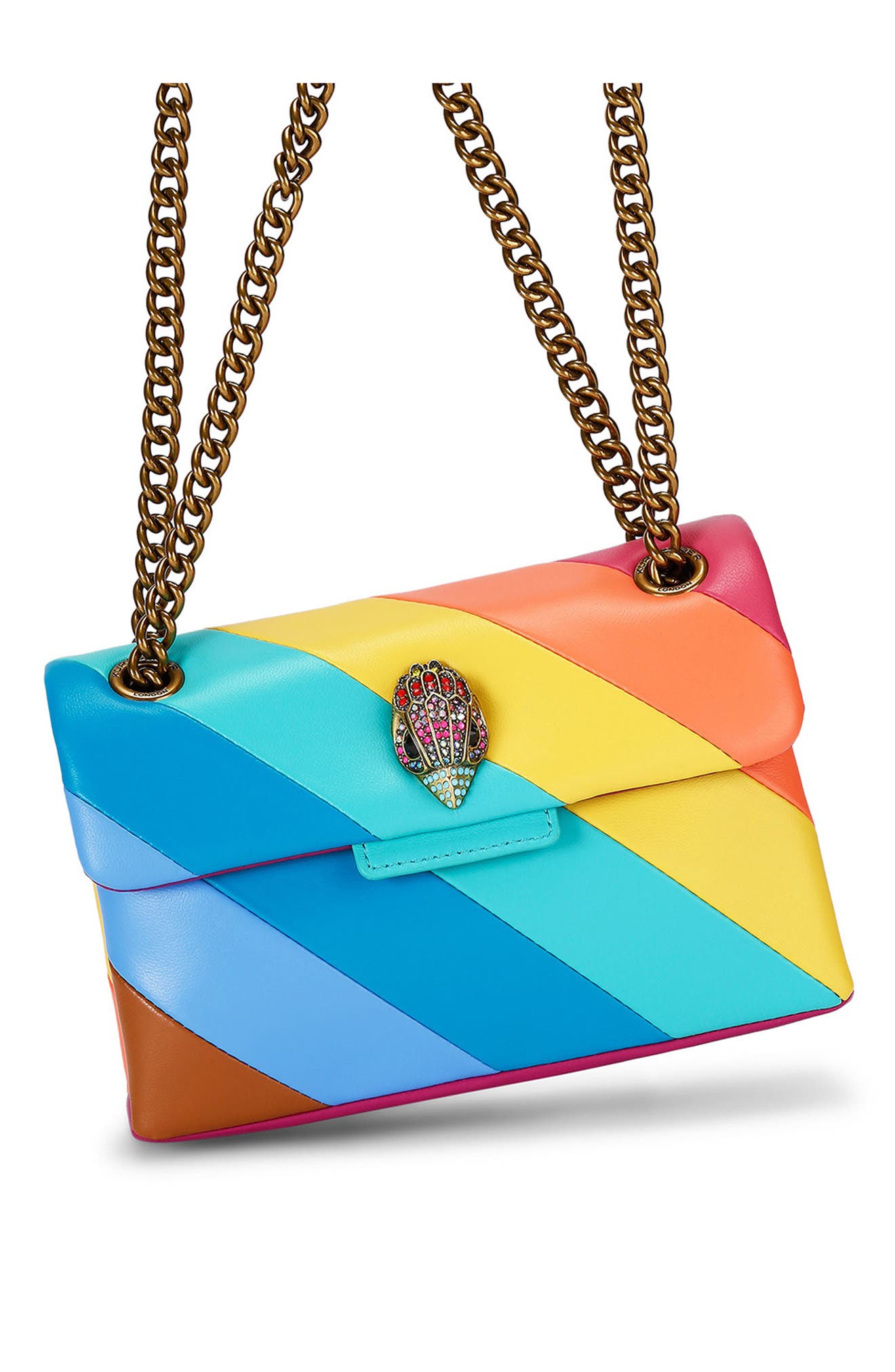 Kurt Geiger London Mini Kensington Leather Crossbody Bag, Alternate, color, 