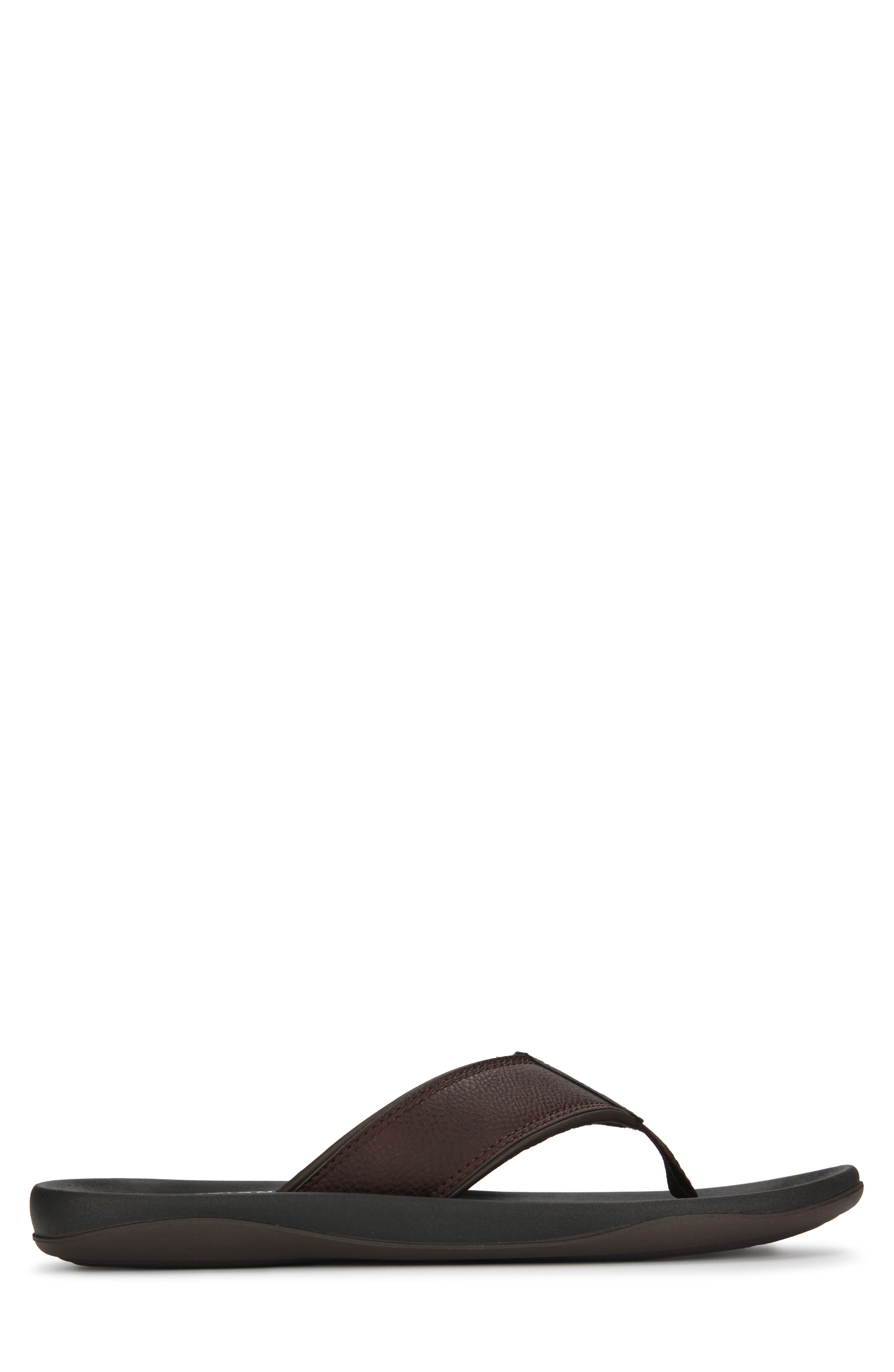 Reaction Kenneth Cole Four Sandal Flip Flop, Alternate, color, BROWN
