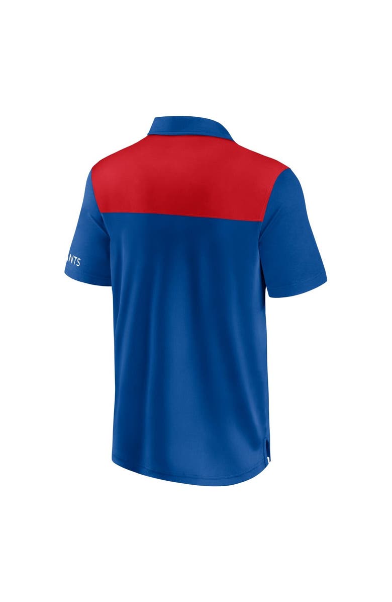 FANATICS Men's Fanatics Royal/Red New York Giants Colorblock Polo, Alternate, color, Royal
