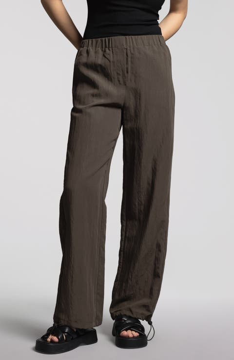 Women's Nylon High-Waisted Pants & Leggings