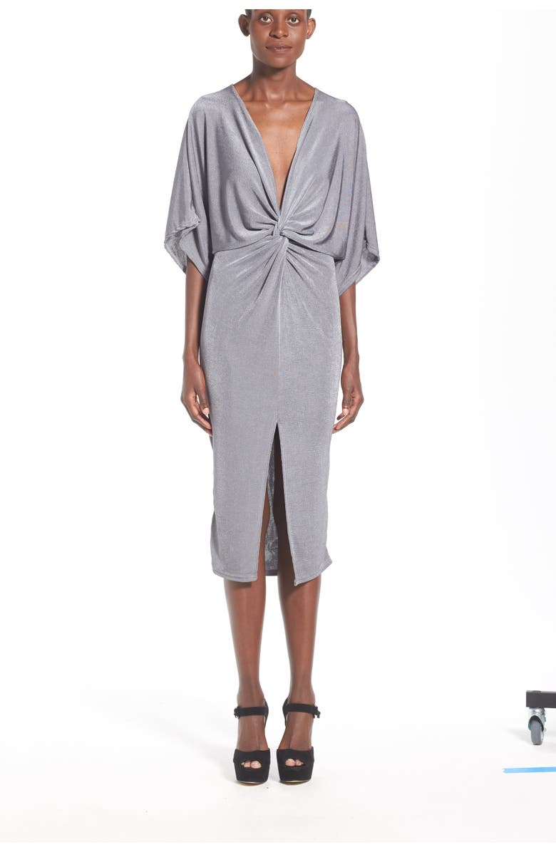 Missguided Kimono Midi Dress, Alternate, color,