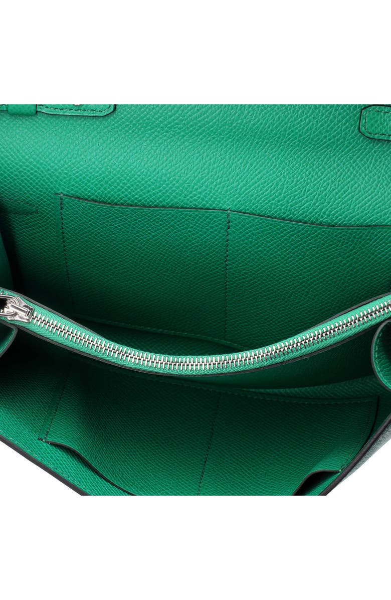 Pre-Owned Hermes Kelly To Go Wallet Epsom, Alternate, color, Vert Jade