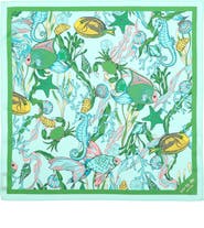 Kate Spade New York under the sea silk bandana scarf