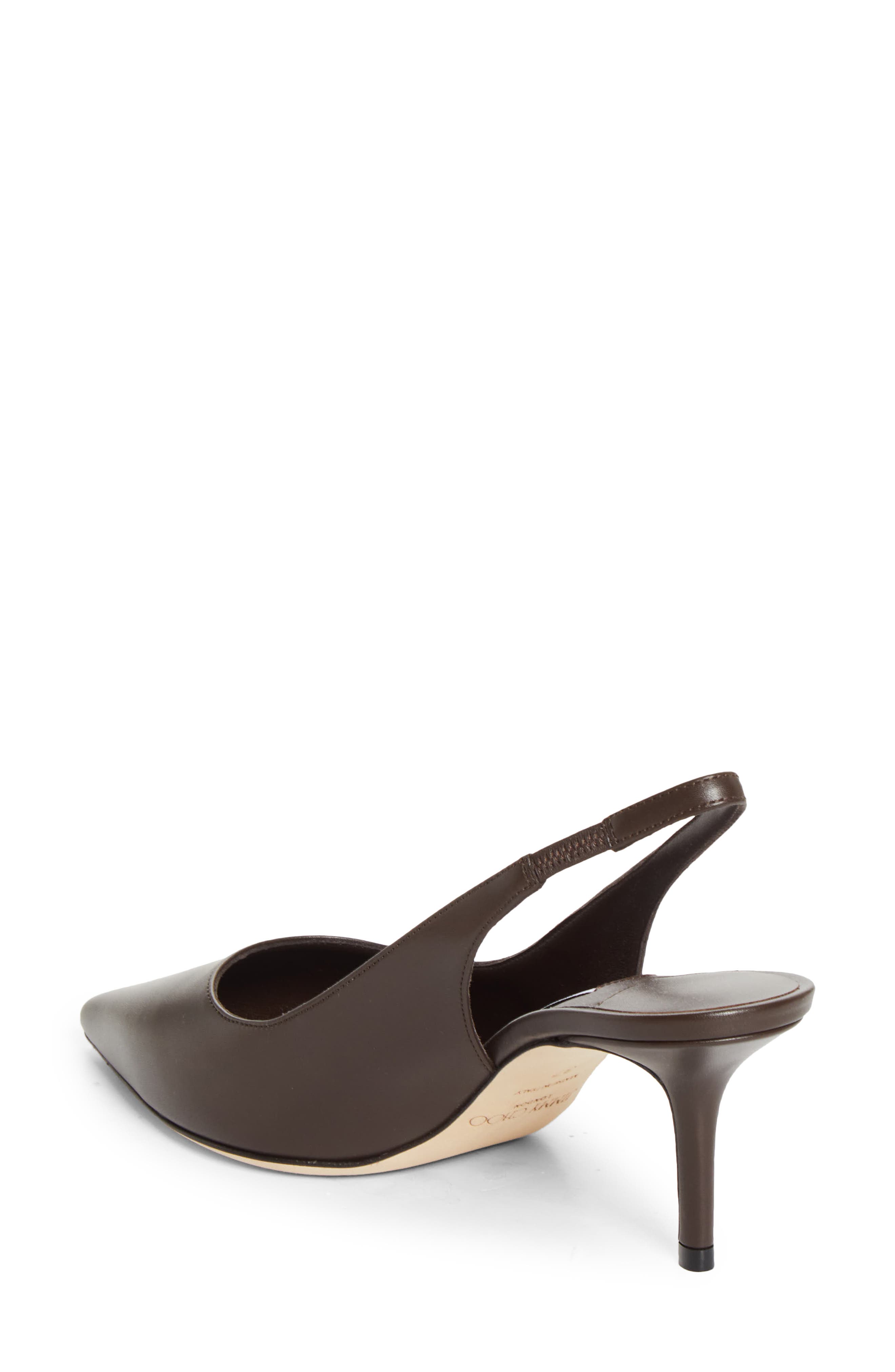 Love Pointed Toe Slingback Pump (Nordstrom Exclusive), Alternate, color, CHOCOLATE