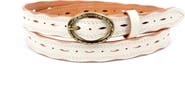 OLD TREND Vintage Genuine Leather Perforated Classic Detail Belt