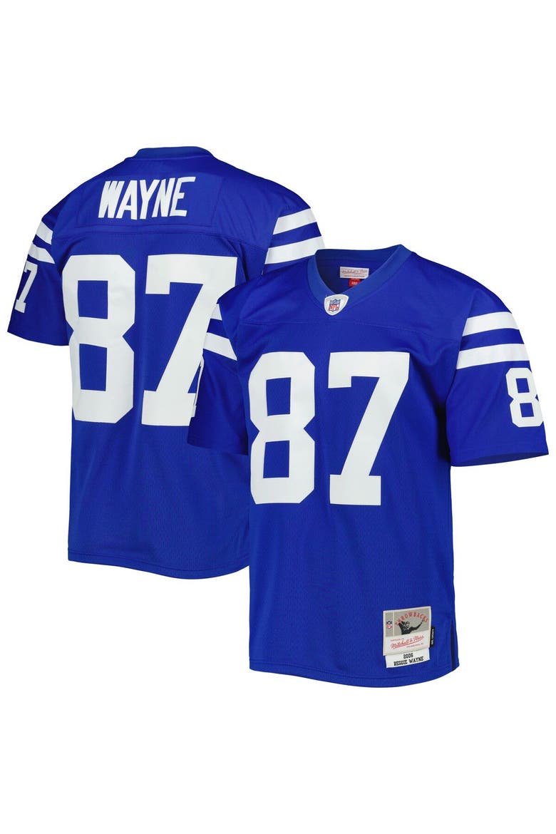 Men's Mitchell & Ness Reggie Wayne Royal Indianapolis Colts Legacy Replica Jersey, Main, color, Royal