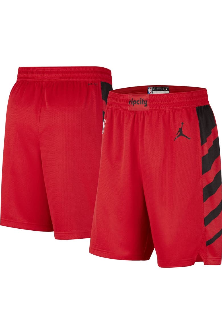 Men's Jordan Brand Red Portland Trail Blazers 2022/2023 Statement Edition Swingman Performance Shorts, Main, color, Red