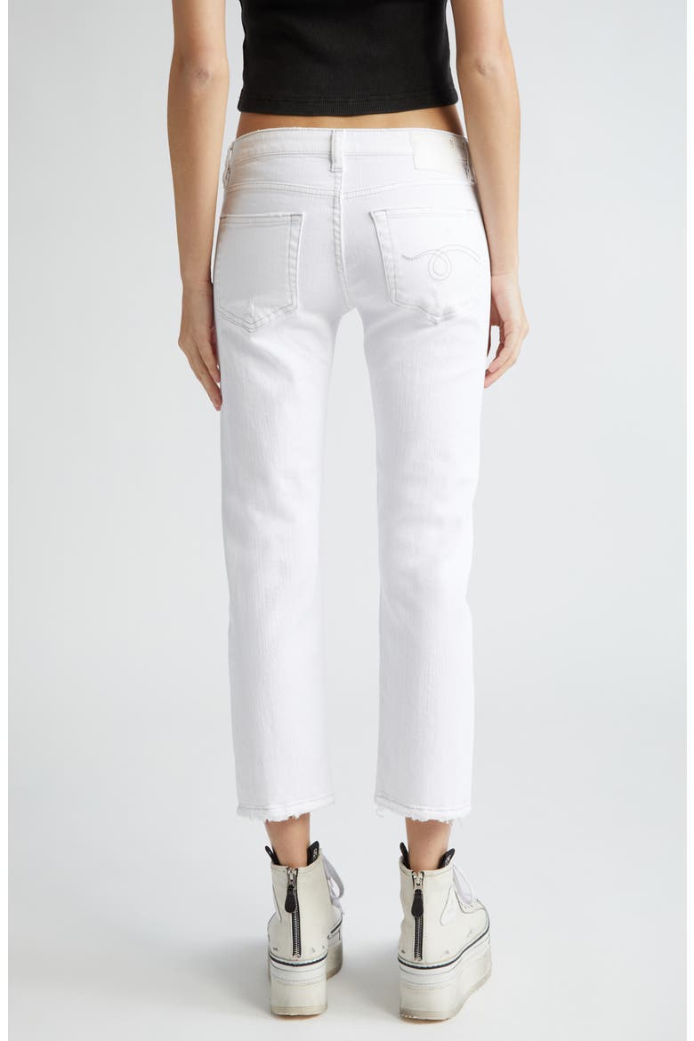 Boy Straight Ankle Jeans, Alternate, color, BALE WHITE
