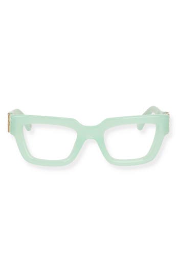 Off-white Style 8e 50mm Square Optical Glasses In Green