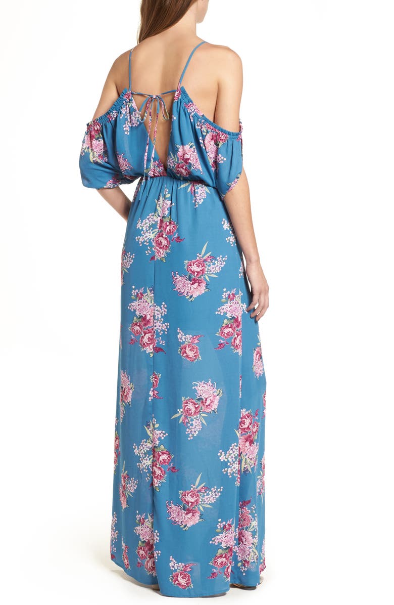 Dee Elly Cold Shoulder Maxi Dress, Alternate, color,
