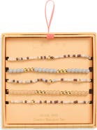 Leith Set of 5 Beaded Stretch Bracelets