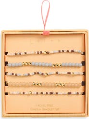 Leith Set of 5 Beaded Stretch Bracelets