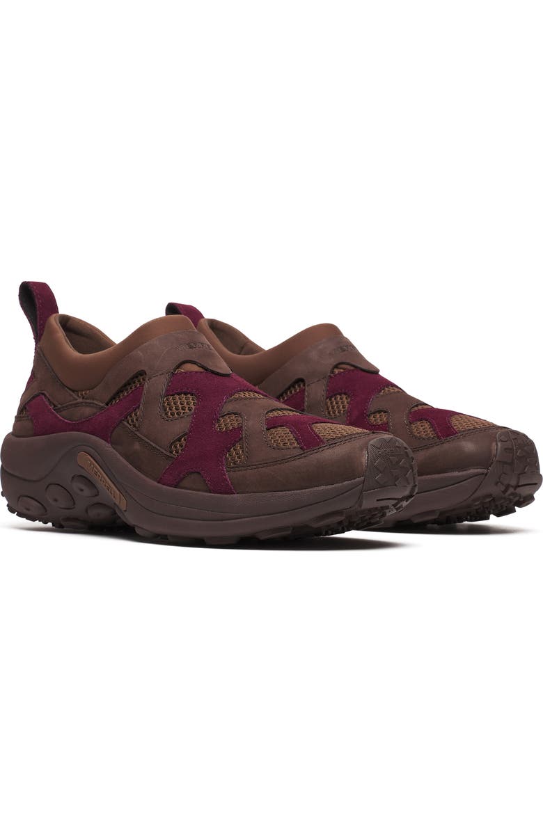 Merrell Jungle Moc Evo Vent Slip-On Sneaker, Main, color, Dark Cherry/ Coffee