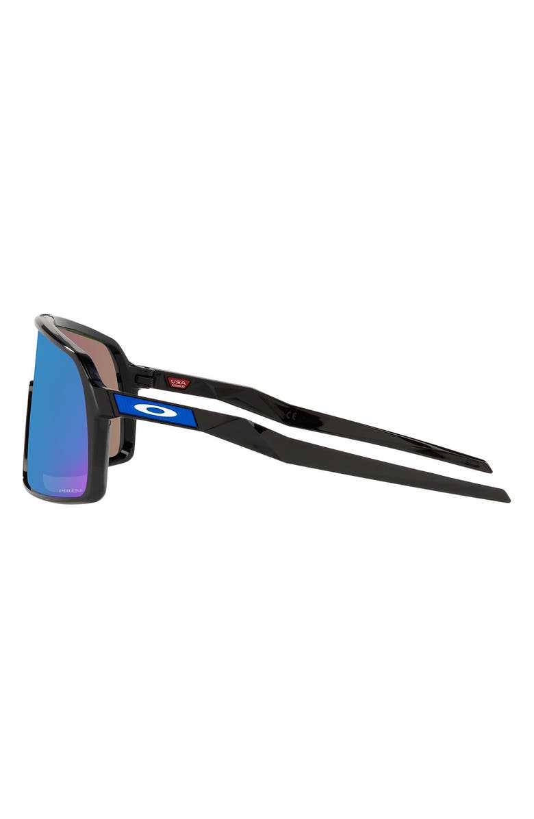 Oakley Sutro Shield Sunglasses, Alternate, color, Black/ Prizm Sapphire